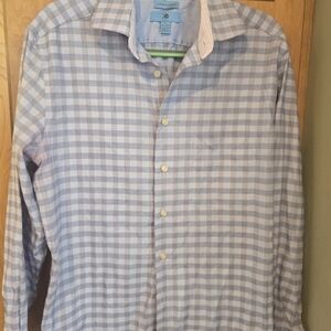 Egara Light Blue and White Plaid Shirt
